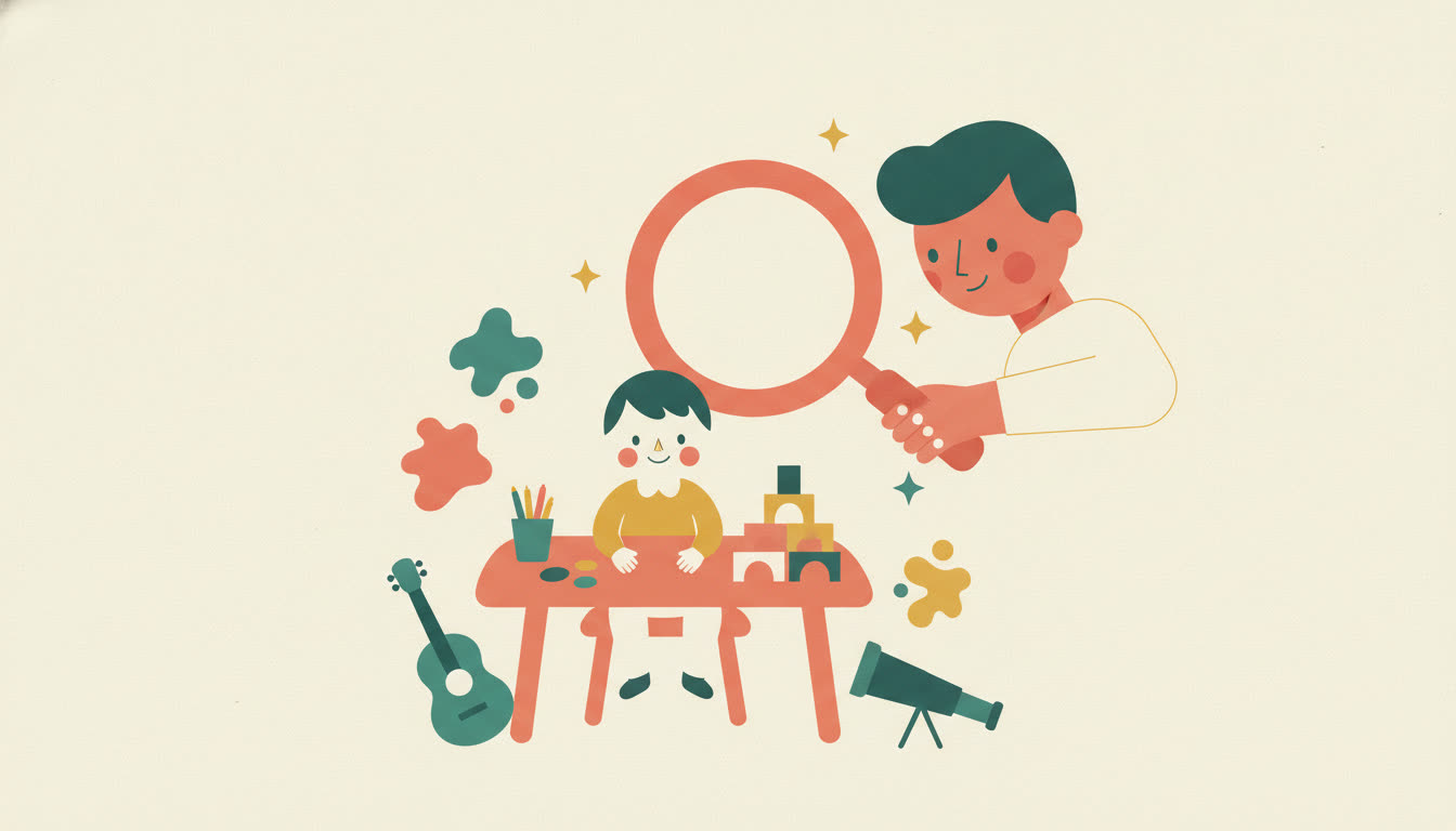 Détecter les talents de son enfant : les quatre pistes, le calendrier par âges — et pourquoi l'environnement bat la chasse au don
